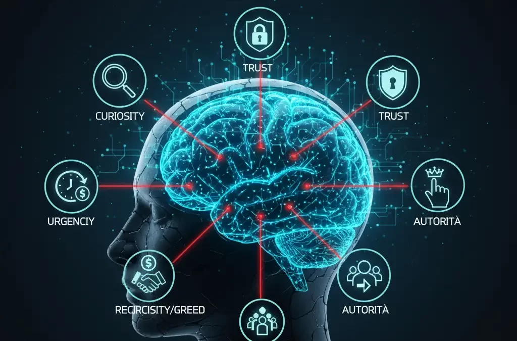 Le 6 leve psicologiche dell’ingegneria sociale: come gli hacker manipolano la tua mente